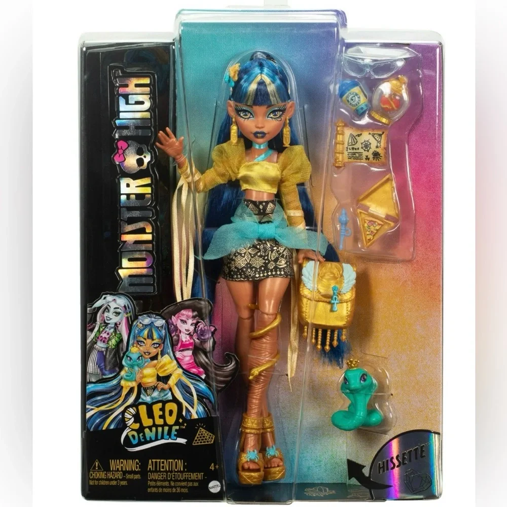 🐍Monster High Cleo De Nile Doll w/ Hissette Cobra & Accessories New Collectible - Picture 3 of 10